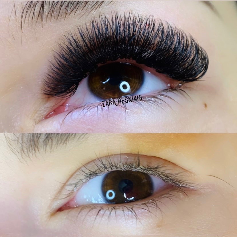 Наращивание ресниц — объём 3D